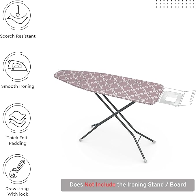 Encasa XO Ironing Board Cover and Pad 54"x18"