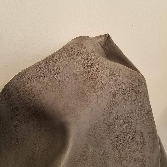 NAT Leathers | Dark Gray Soft Faux Vegan Leather Sheet PU Peta Approved Vegan |