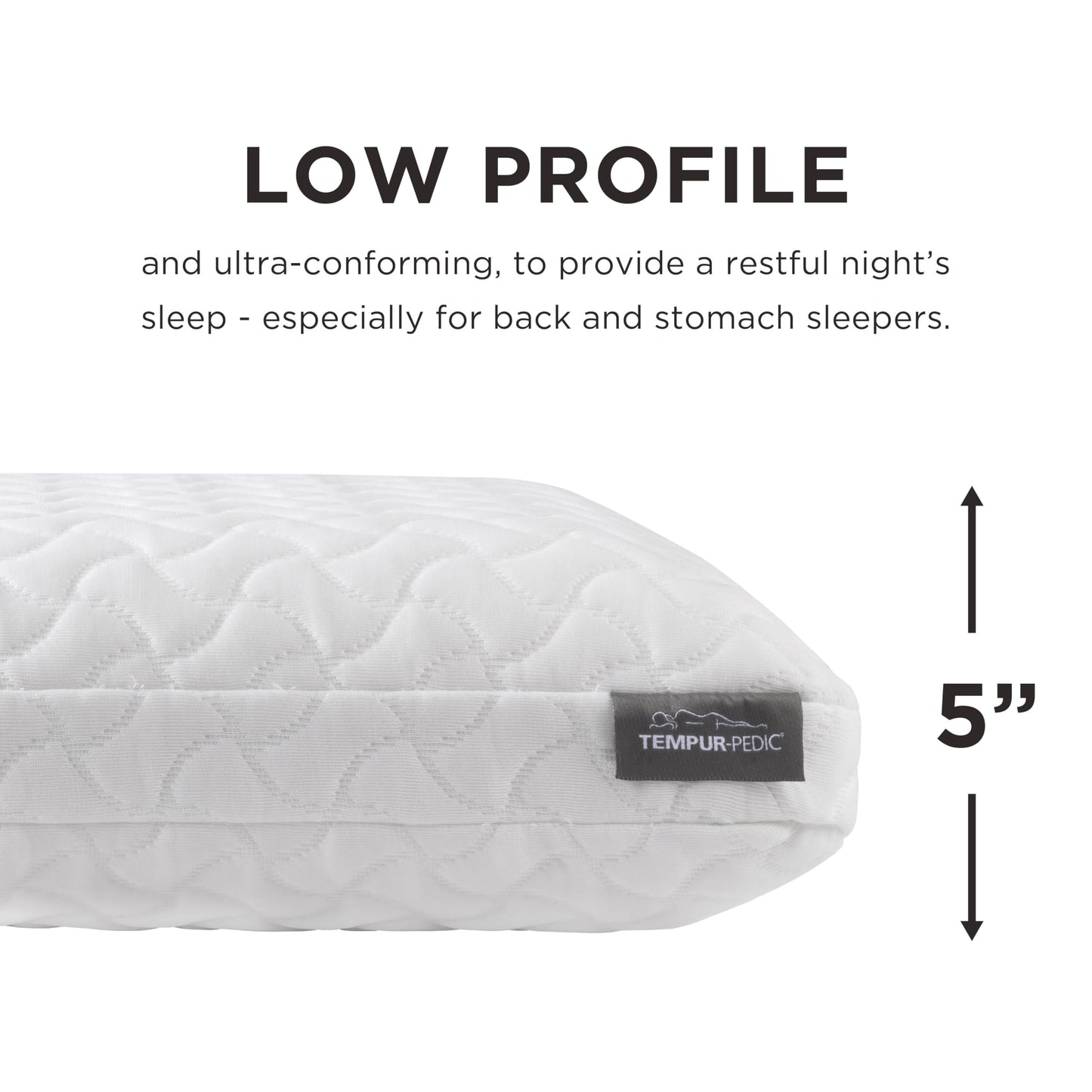 Tempur-Pedic TEMPUR-Cloud Pillow for Sleeping, Standard, White