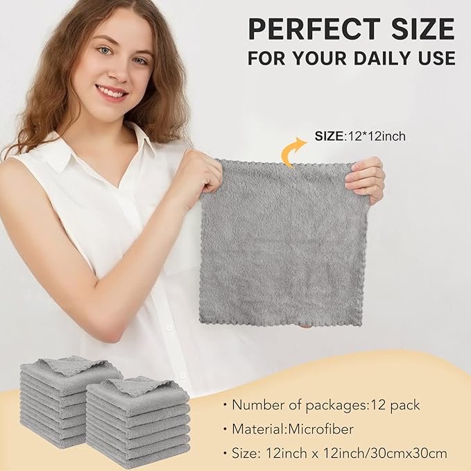 SUNLAND Microfiber Face Cloth Reusable Makeup Remover Facial Cleansing Towel