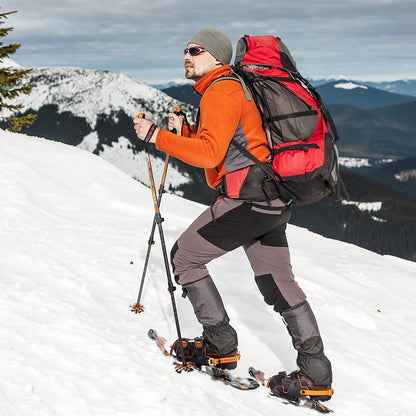 G2 25 Inches Orange Light Weight Snowshoes for Women Men Youth, Set with Trekking Poles, Tote Bag, Special EVA Padded Ratchet Binding, Heel Lift, Toe Box