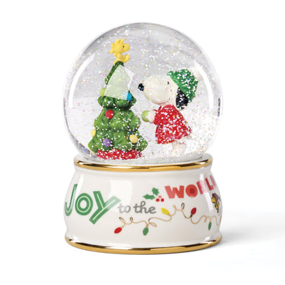 Lenox 897597 Snoopy Snow Globe, Christmas Decorations, Peanuts