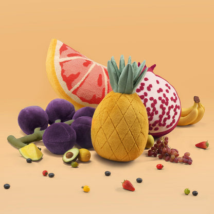 Phantoscope Papaya Shaped Throw Pillow, Fruit Themed Cushion for Couch, Bed and Chair, Pink, 10 x 15 inches