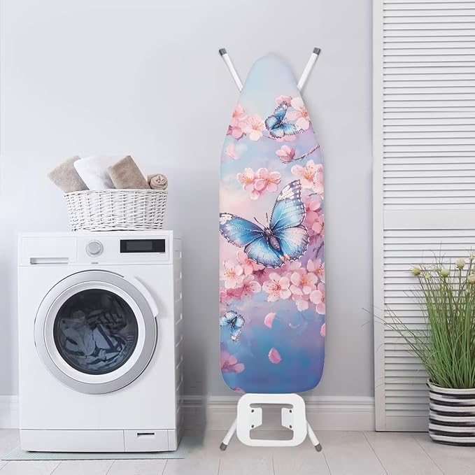Cherry Blossom Butterfly Padding Ironing Board Covers Easy to Install Stain