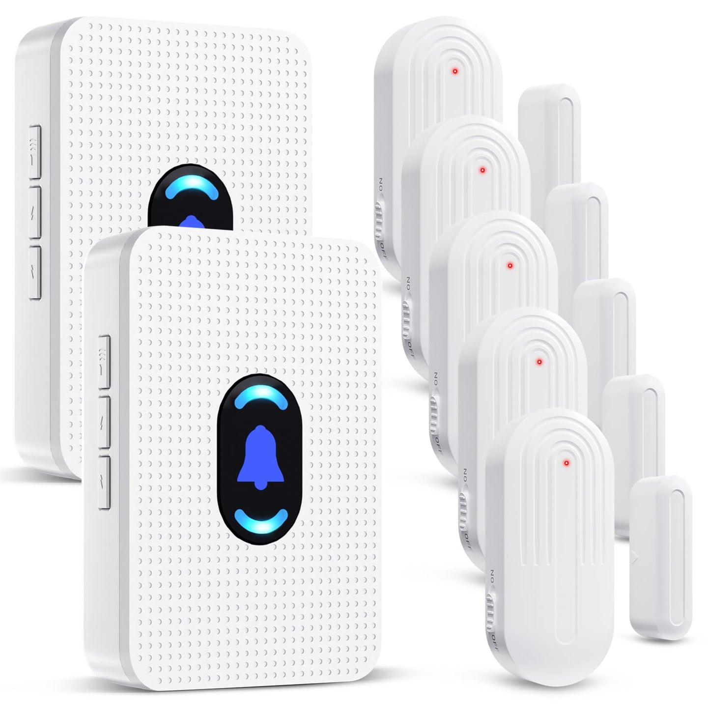 Daytech Wireless Door Chime, Door Dinger for Business Entry/Store/Home/Office, Door Alarms When Opened with 800 Ft Range,20 Chimes 5 Adjustable Volume 2 Sensors + 2 Receivers