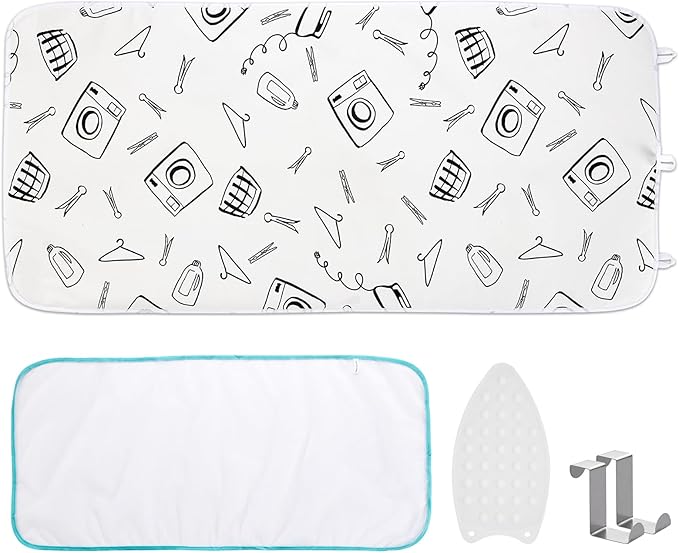 Seiritex Ironing Mat for Table Top, Portable Ironing Pad 39.4 x 18.9 inch Iron