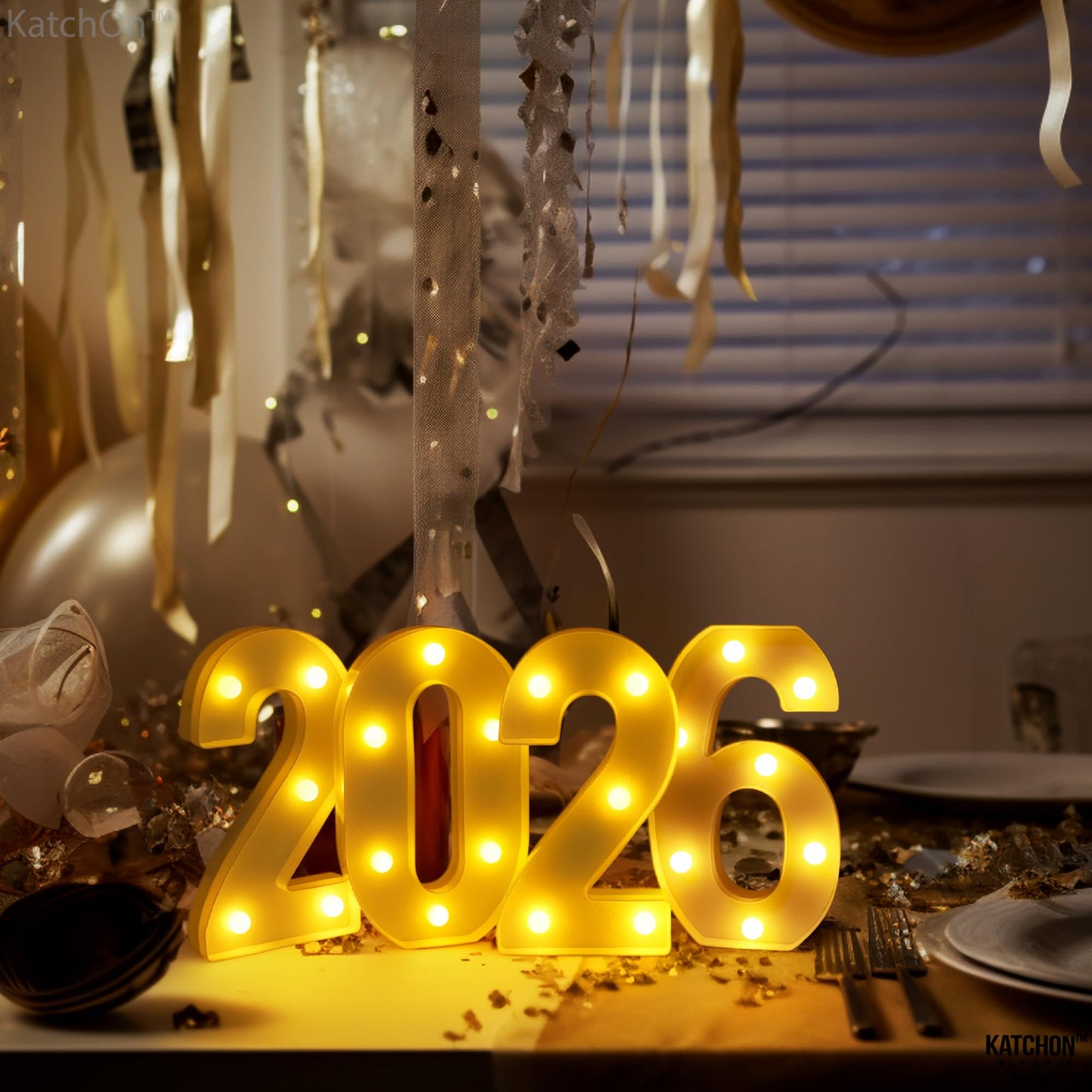 KatchOn, Led Light Up 2026 Sign - 8 Inch | 2026 Marquee Numbers for Graduation Decorations 2026 Light Up Numbers for Graduation Party Supplies 2026 Light Up Numbers for Graduation