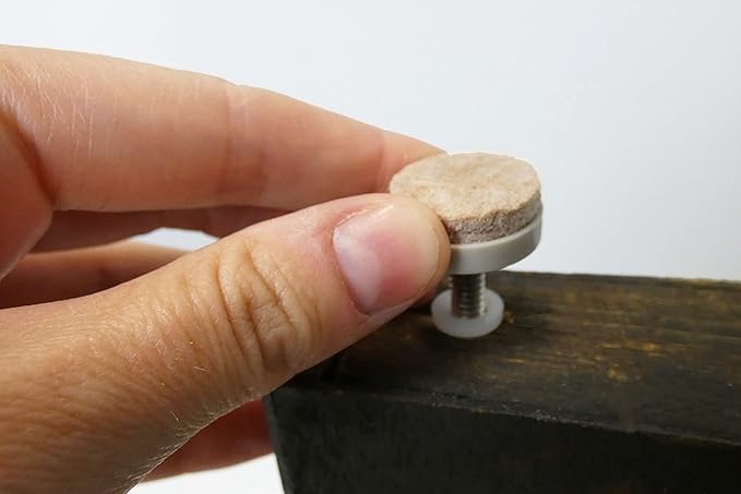 Shepherd Hardware 4 Pack 1" Threaded Felt Furniture Glides