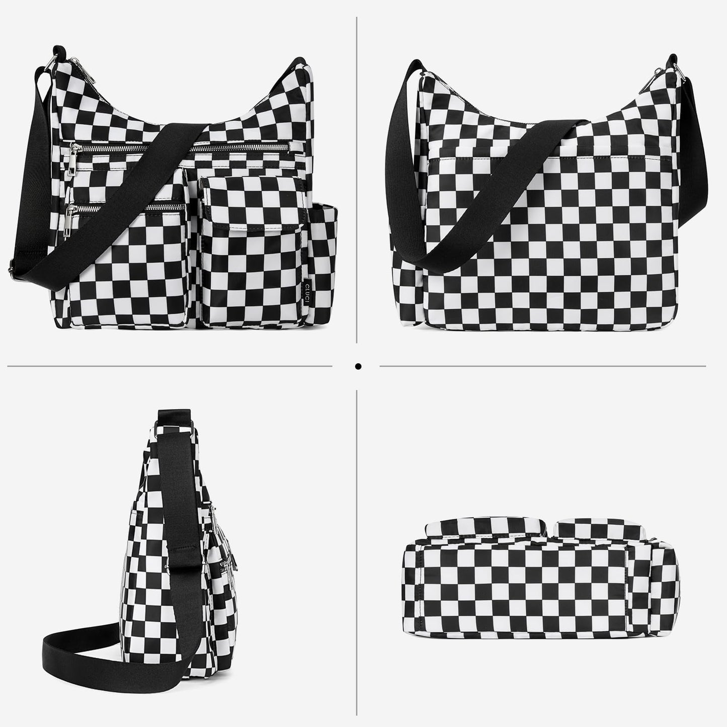 CLUCI Travel Purses for Women, Waterproof Nylon Crossbody Bags for Woman Trendy, Anti Theft Shoulder Handbags for Ladies