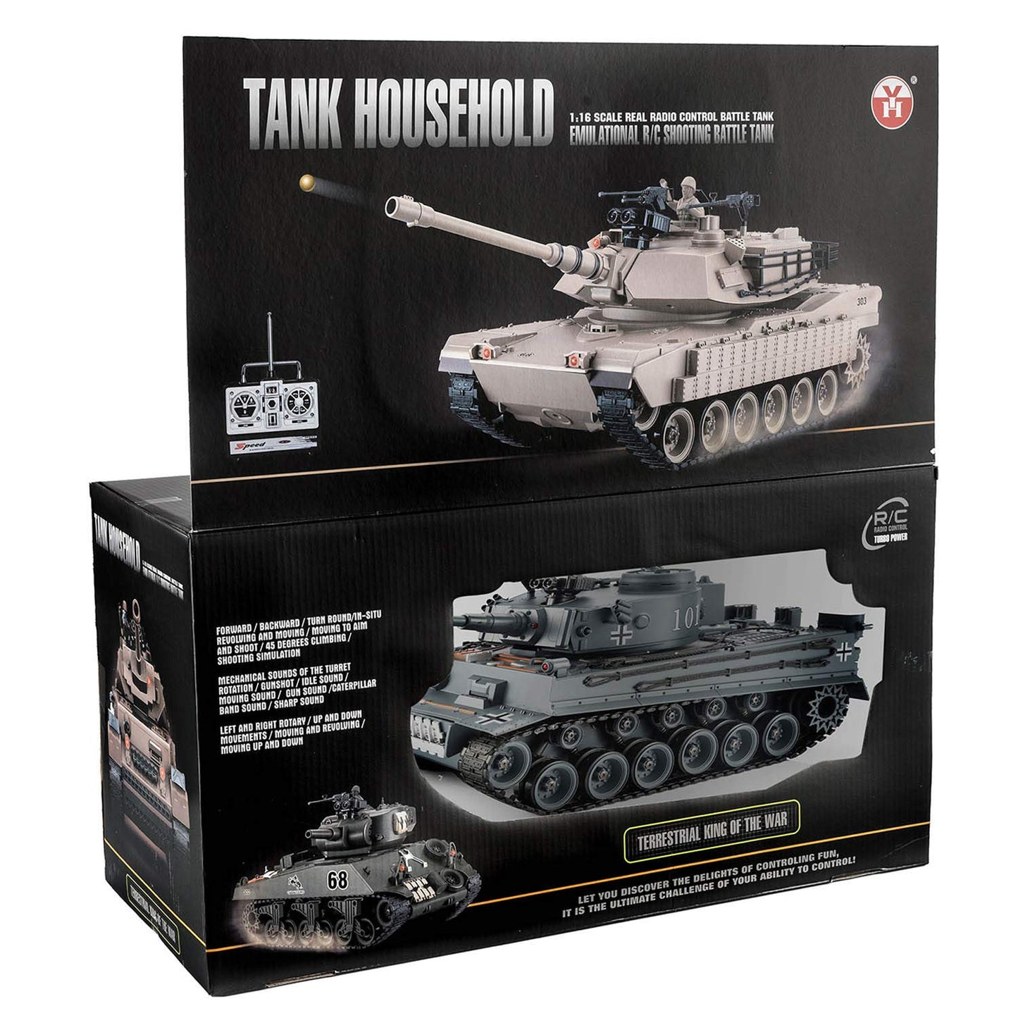 GOODS+GADGETS Remote Control RC German Tiger I 2.4GHz R/C Tank 1:16 scale model with shooting function, sound - RTR (Tiger I)