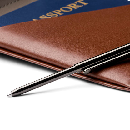 Bellroy Travel Wallet, travel document holder (Passport, tickets, cash, cards, and pen) - Sienna