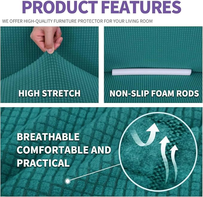 ZNSAYOTX Stretch Oversized Couch Cover Universal Sofa Covers