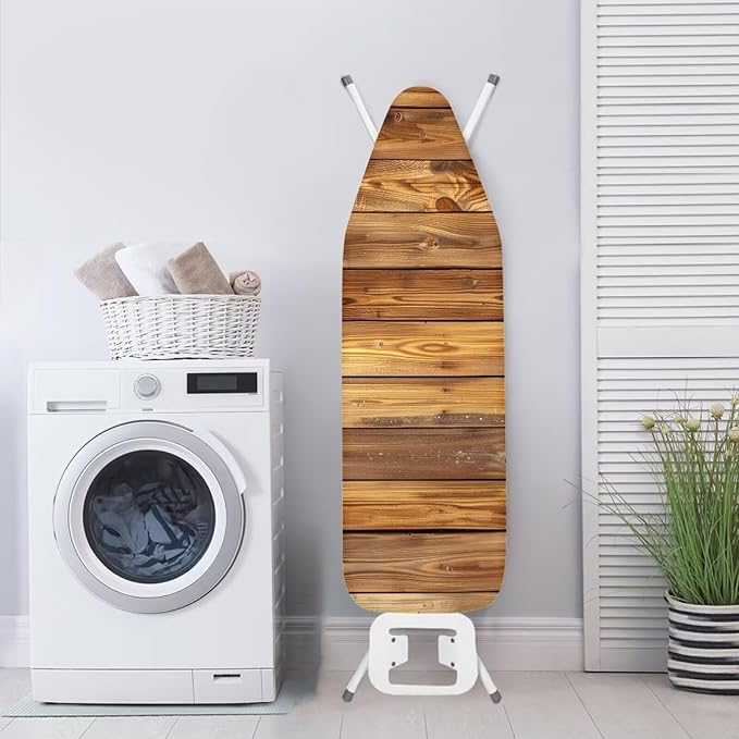 Ironing Board Cover, 3D Wood Print Ironing Board Pad Cover Protector Resists