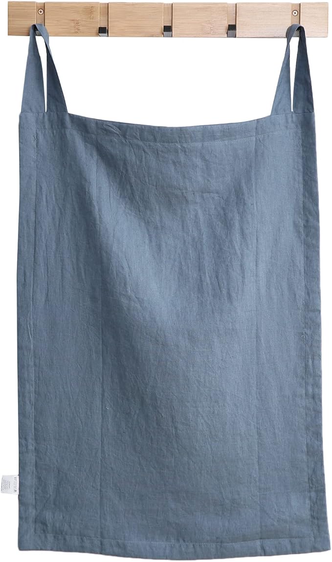 Amazhiyu 100% Linen Door Hanging Laundry Hamper Bag, 19x27 Inches