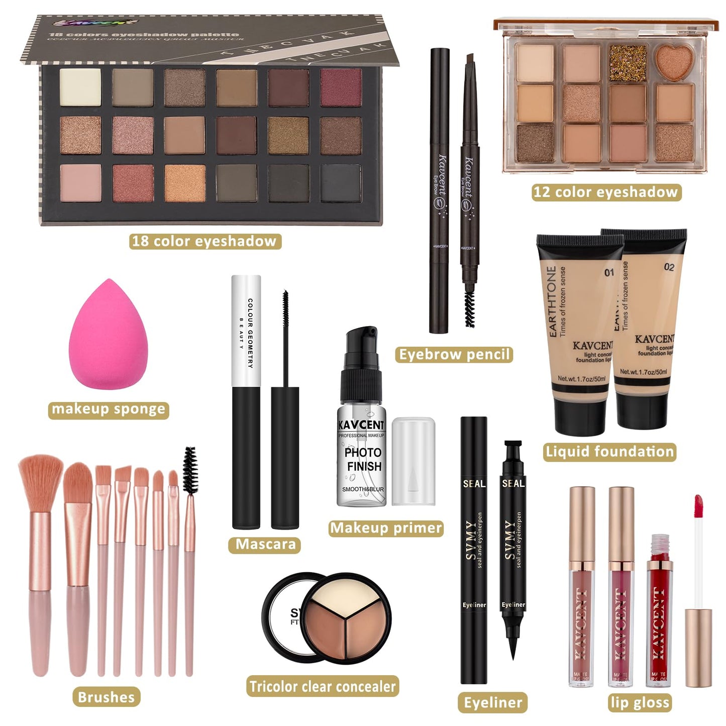 Makeup Kit for Teens Makeup Set for Women Teenagers Full Kit Make up Kit Eyeshadow maquillajes Makeup Gift Sets for Teen Girls Christmas
