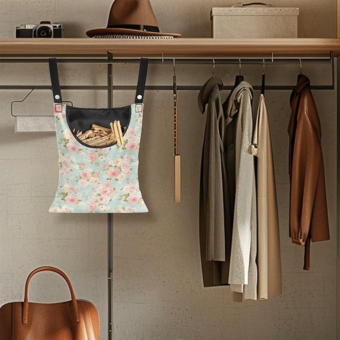 Clothes Pin Hanging Bag, Large Capacity Clothespin Bag Clothes Pin Hanging Bag