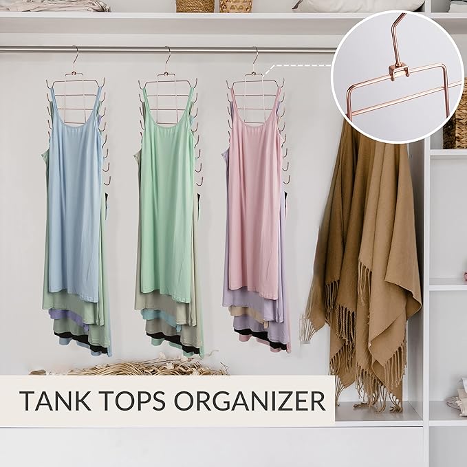 ZEDODIER Tank Top Hanger Space Saving, Bra Hangers