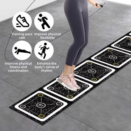 GYHPD Rubber Agility Ladder 8.8 Ft Non-Slip Speed Agility Training Ladder Pad for Soccer Football Footwork, Workout Ladder for Soccer Football Tennis Boxing Training, Agility Training Equipment