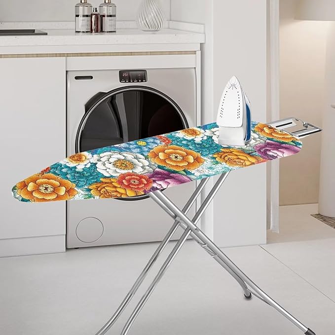 Boho Mandala Steam Ironing Board Cover 3 Fasteners Elastic Edge, Washable
