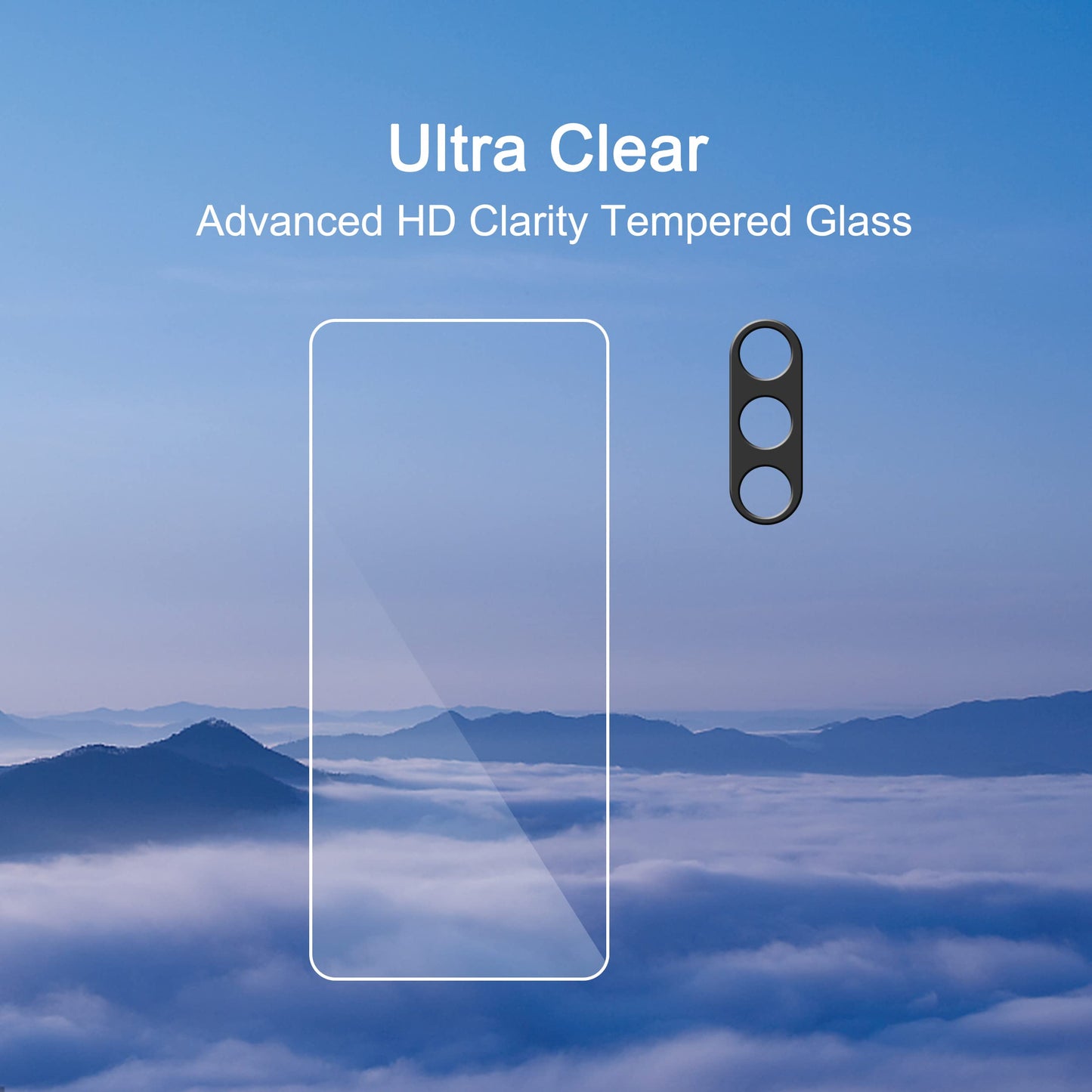 Ailun Screen Protector for Galaxy S22+/S22 Plus 5G 6.6 Inch Display 3Pack + 3Pack Camera Lens Tempered Glass Fingerprint Unlock 0.25mm Clear Anti-Scratch Case Friendly [Not For S22 Ultra]