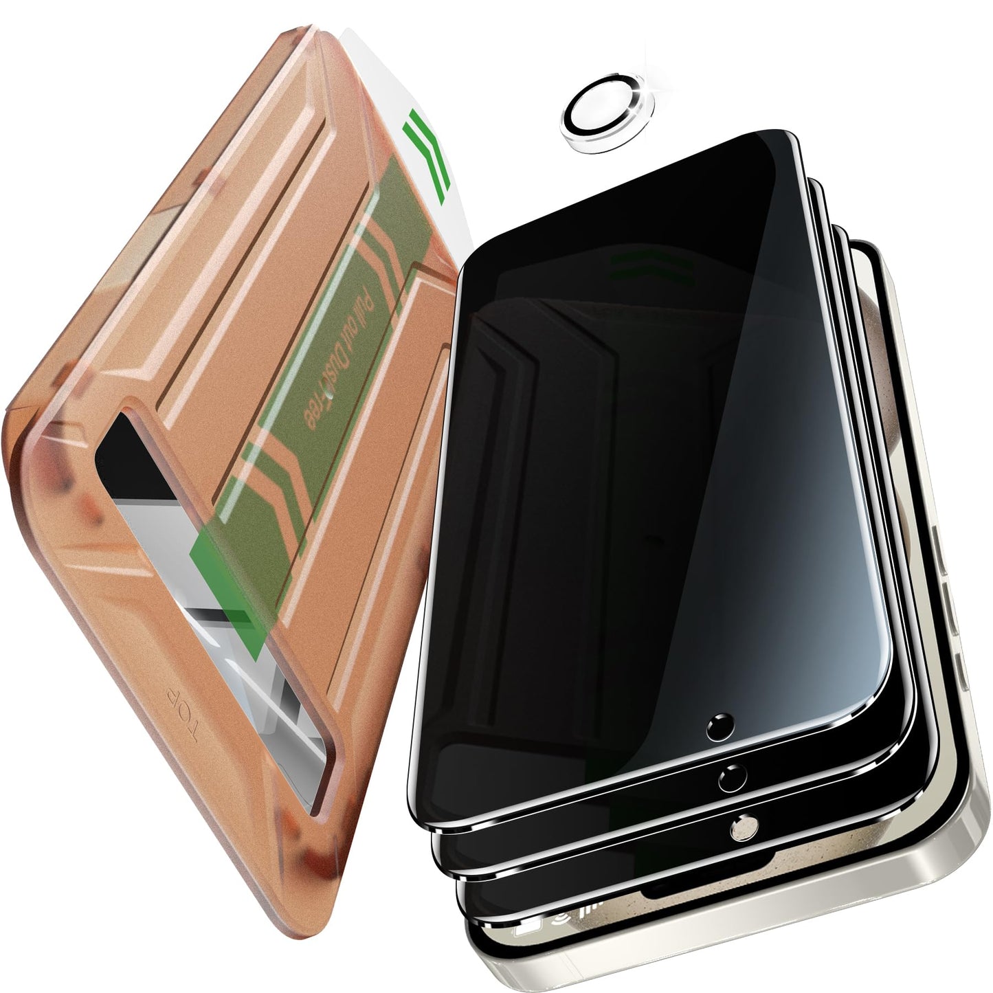 [2 Pack] Privacy Screen Protector for iPhone 11/XR, YMHML Tempered Glass Anti-Spy Bubble Free Case Friendly Easy Installation Film for iPhone 11/XR 6.1 Inch