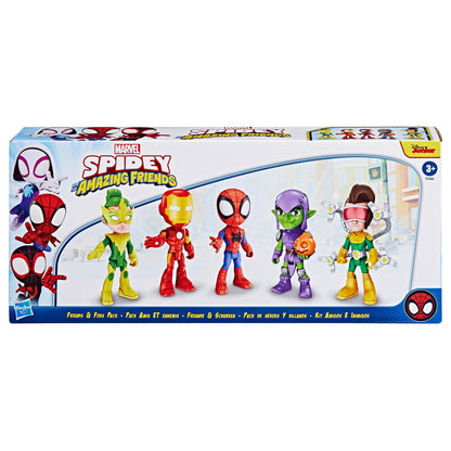 Marvel Spidey and His Amazing Friends, Friends & Foes Pack, Action Figure Set