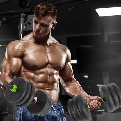 88Lb Adjustable Dumbbell Weight Set, Free Weights Dumbbells Set for Home Gym,Round