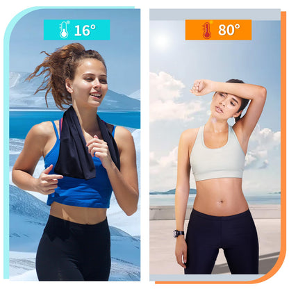 AZOI Cooling Towel (40"x12") - for Neck/Face, Ice Towel,Chilly Towel, Cooling Neck Wraps for Hot Weather Instant Chill, Soft Microfiber for Yoga, Gym, Golf, Running,Workout, Outdoor Sports, Hiking
