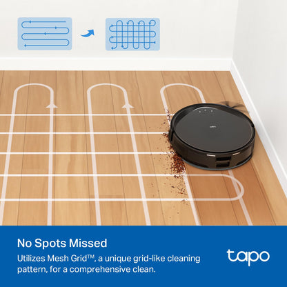 Tapo Ultra-Slim LiDAR Smart Navigation Robot Vacuum and Mop with Self-Emptying Dock, 5300Pa Max, 97%+ Dust Pickup Rate, Self-Charging, Compatible with Alexa & Google Home, RV20 Max Plus