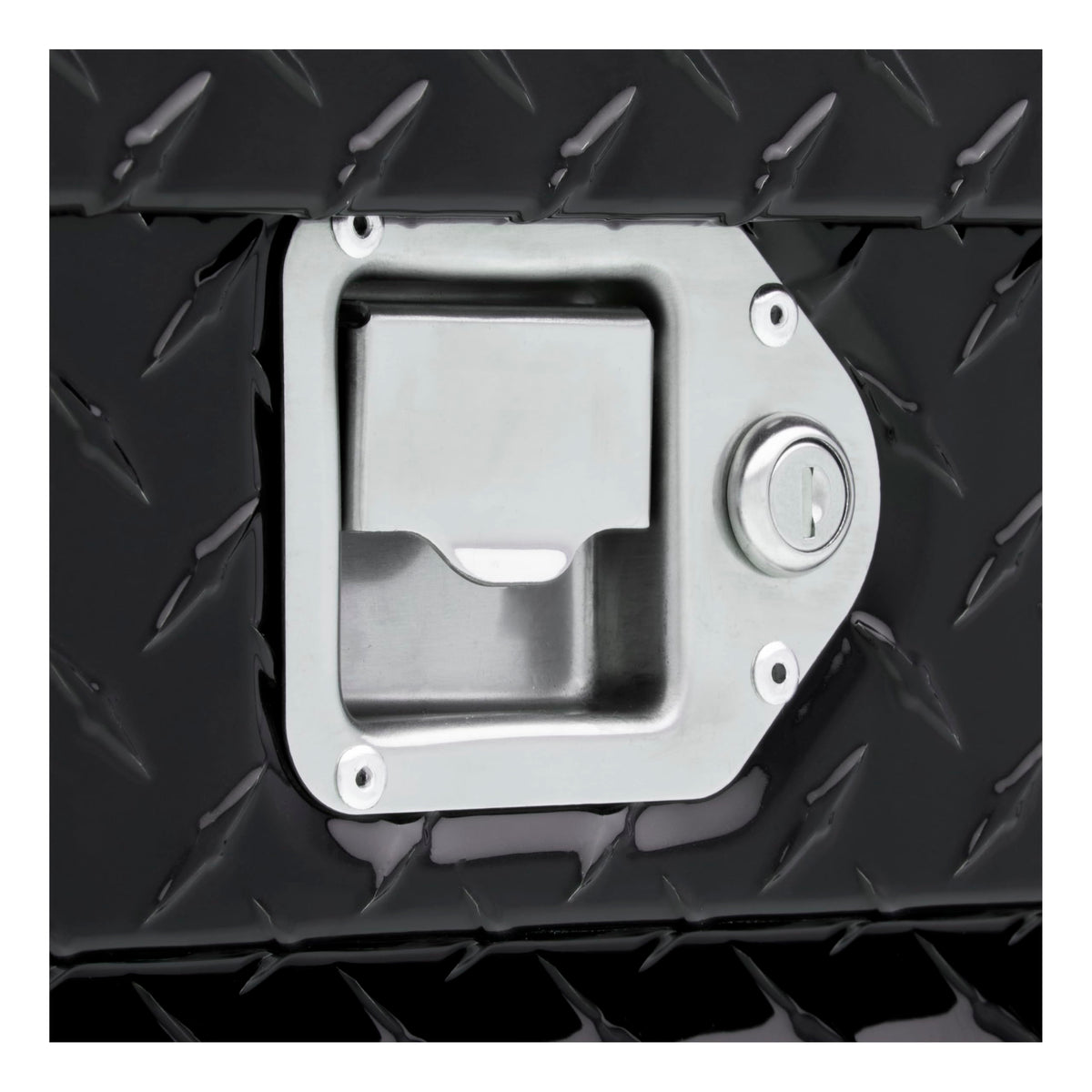UWS EC30102 48-Inch Gloss Black Heavy-Wall Aluminum Truck Side Tool Box, RigidCore Lid