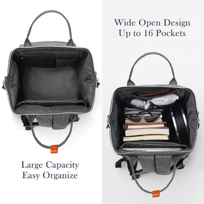 RJEU Laptop Backpack Women, Anti-theft School Backpack for Teenager Girls,Waterproof High School Bookbag Computer Bag with USB Charging Port for Travel Business College