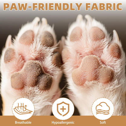 KOOLTAIL Dog Socks Paws Stop Licking,Anti Slip Dog Socks With Grips for Injured Paws Waterproof,Pet Shoes for Hot Pavement & Hardwood Floors,Soft Double Sided Grippy Boots For Small Medium Large Dogs