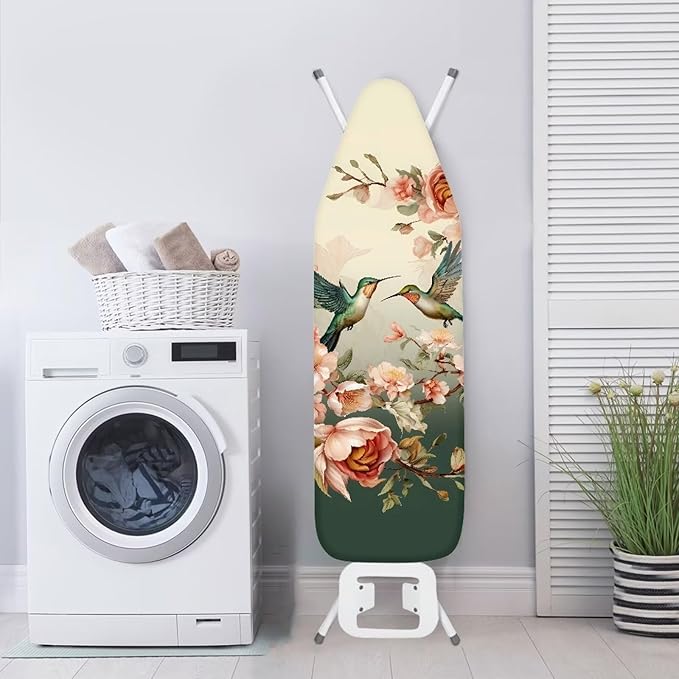 Hummingbird Flower Ironing Board Cover and Pad 15 x 54 Iron Board Covers
