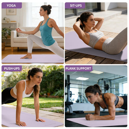 Gruper Yoga Mat Non Slip, 72"L x 24"W x 0.24"/0.32"TH, Anti-Tear Exercise Mat with Carrying Strap and Bag, Pro TPE Yoga Mats for Women, Workout Mats for Home, Pilates and Floor Exercises