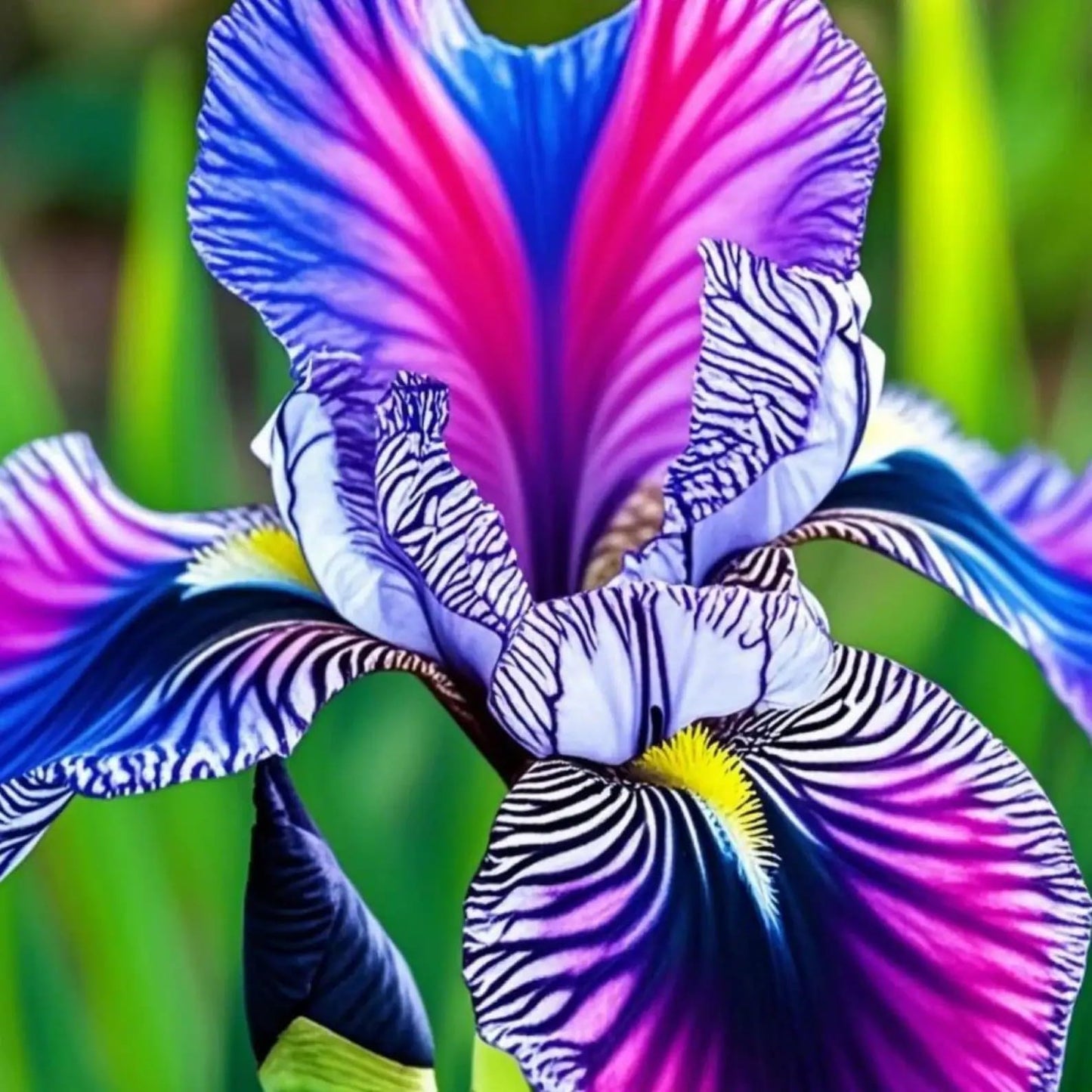 Iris Seed Mix 20 Seeds Striped Iris Seeds, Rare Bearded Iris Flower s, Black and White Zebra Pattern, Perennial Garden Plant for Home or Garden Limited Supply Order Now!