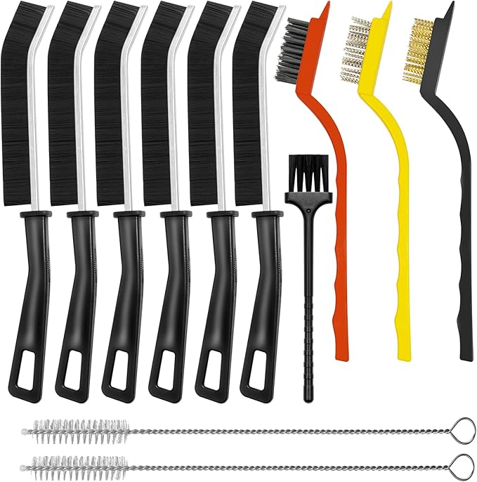 Crevice Cleaning Brush, Hard Bristle Grout Scrub Brushes Tool, Straw Cleaner