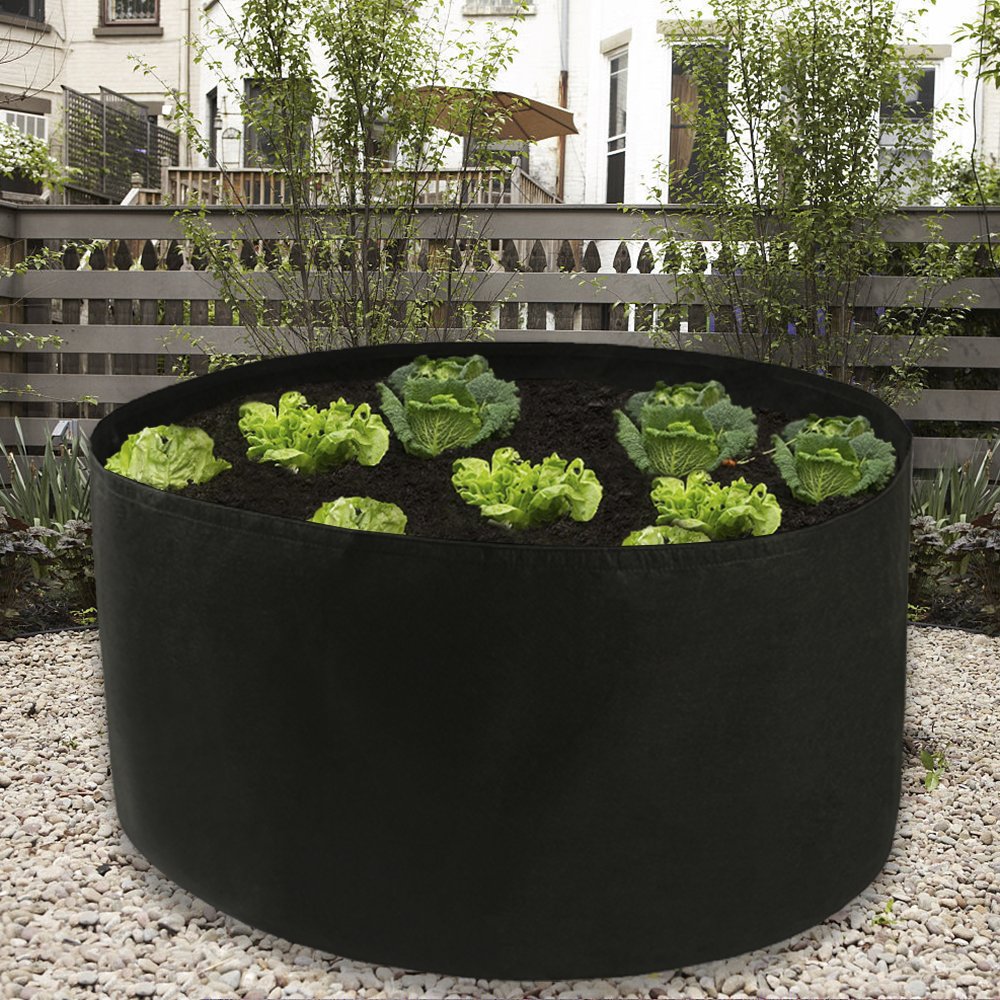 Takefuns 2pcs 150 Gallon Yard Grow Bags,Large Garden Bag,Thickened Nonwoven Plant Fabric Pots,Grow Pots Big Pots Plant for Nursery Garden,Planting