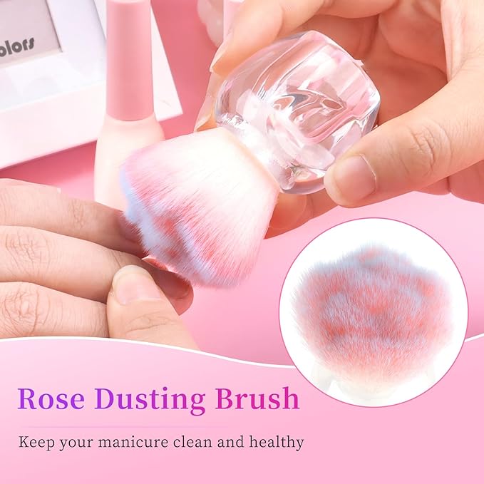 BQAN Nail Dust Brush Nail Art Dust Powder Remover Brush Nail Arts Dust Cleaner