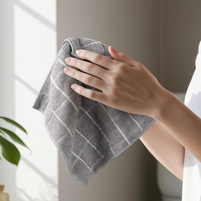 Utopia Towels 8 Pack Kitchen Towels Set, 12x12 Inches, Highly Absorbent and