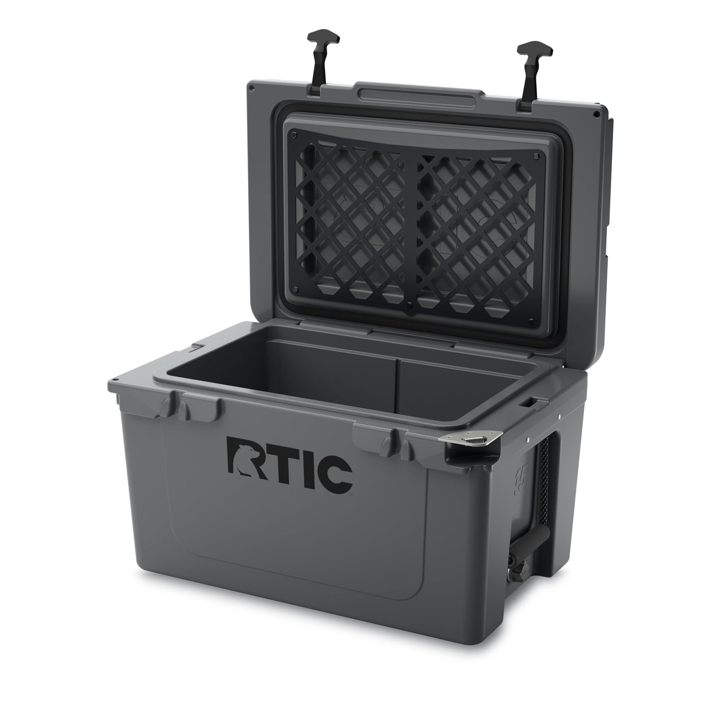 RTIC 45QT Ultra-Tough Cooler Hard Insulated Portable Ice Chest Box for Beach, Drink, Beverage, Camping, Picnic, Fishing, Boat, Barbecue, Dark Grey