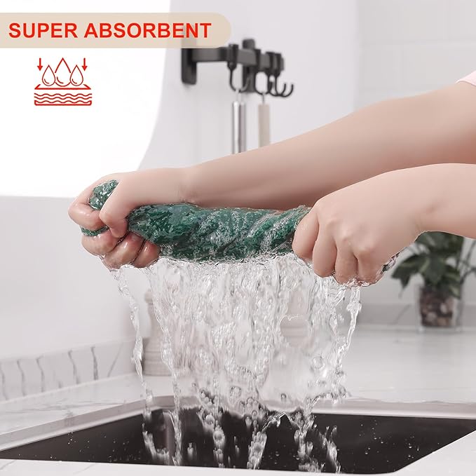 Kitinjoy 100% Cotton Waffle Weave Kitchen Hand Towels