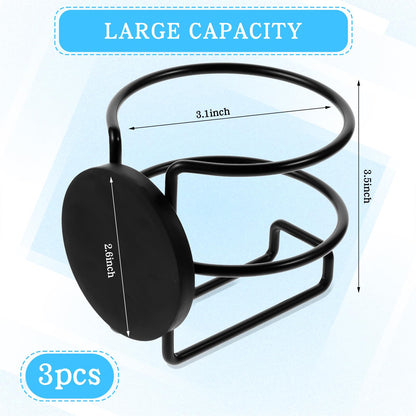 Magnetic Cup Holder, 3 Pack Portable Cup Holder for Tractor Mower Truck Car Fridge, Magnet Cup Drink Holder