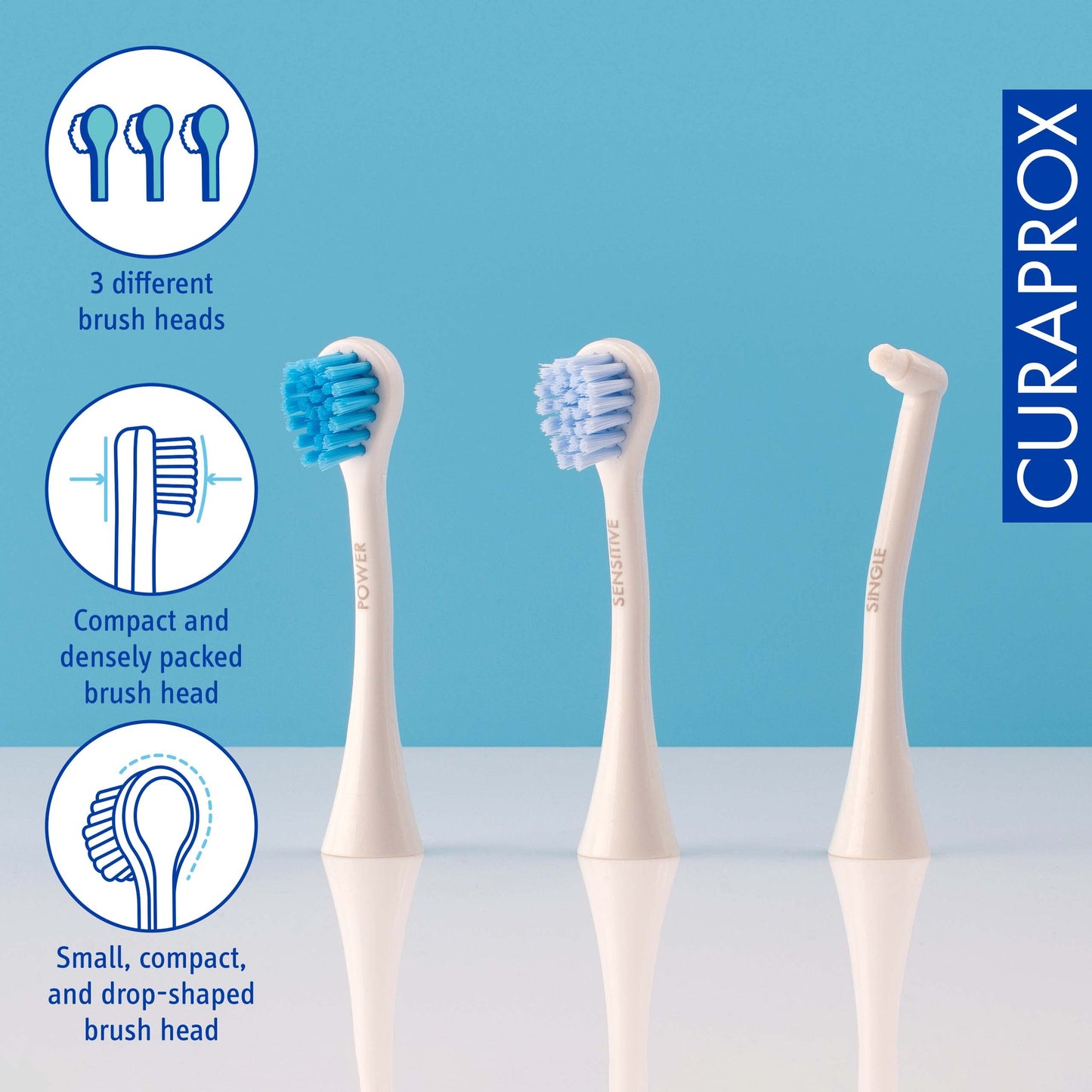 Curaprox Hydrosonic Pro Sonic Toothbrush - Curaprox Electric Toothbrush for Adults with 7 Cleaning Levels.