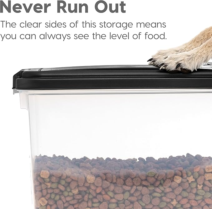 IRIS USA Dog Food Storage Container, 30 lbs & 11 lbs Combo, Cat Food Storage