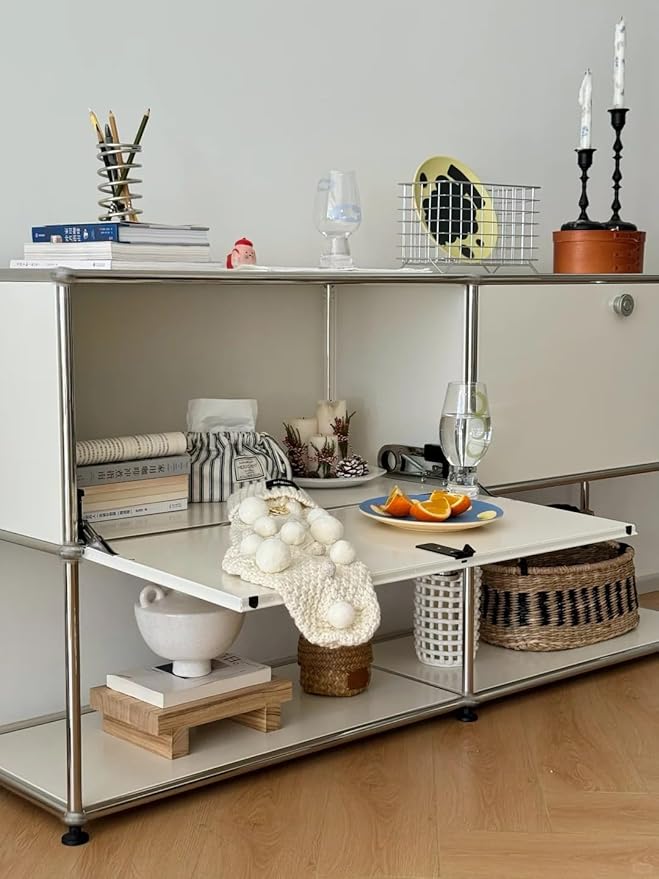 Modern Storage Cabinet Sideboard Versatile Free-Standing Organizer Cabinets