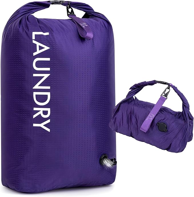 Travel Laundry Bag, Vacuum Compression Dirty Clothes Travel Bag, Waterproof