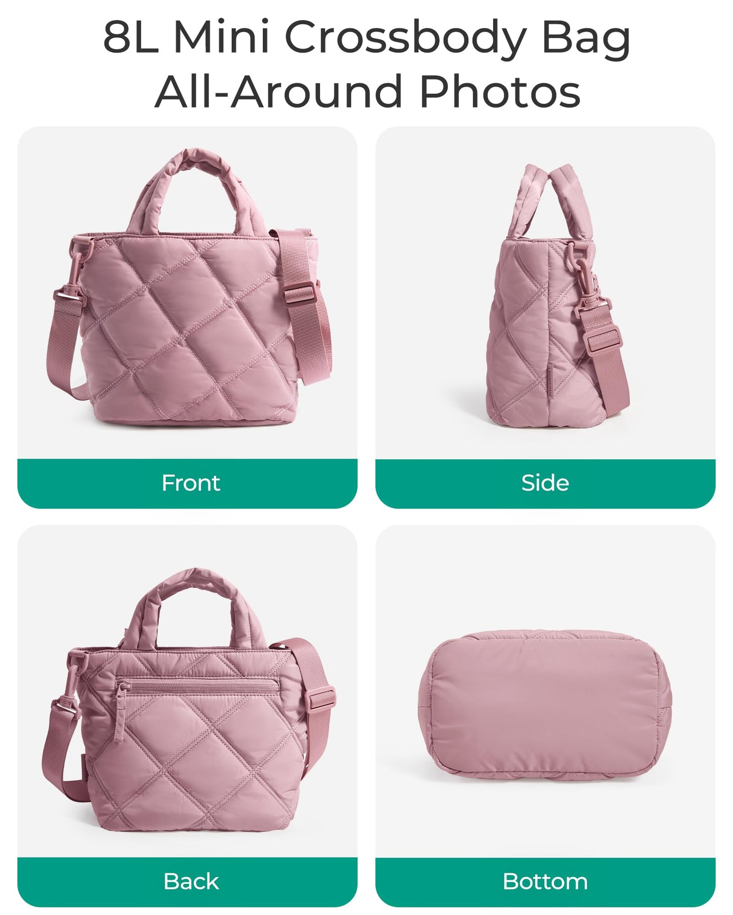BAGSMART Crossbody Bags for Women, Small Crossbody Bag Cross Body Purse Mini Tote Travel Purse Shoulder Handbags Wallet