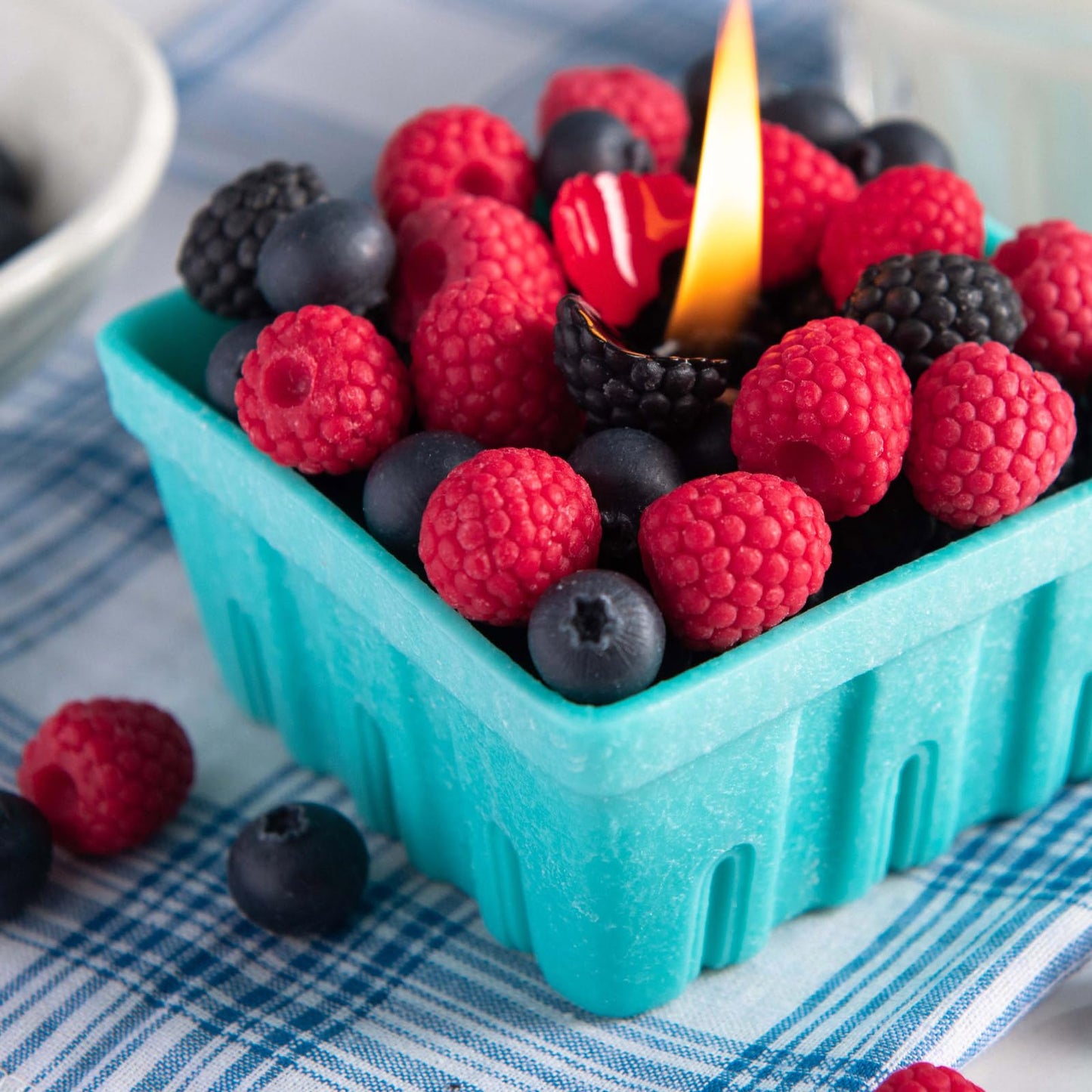 Berry Basket Candle Vegetable Wax Candle