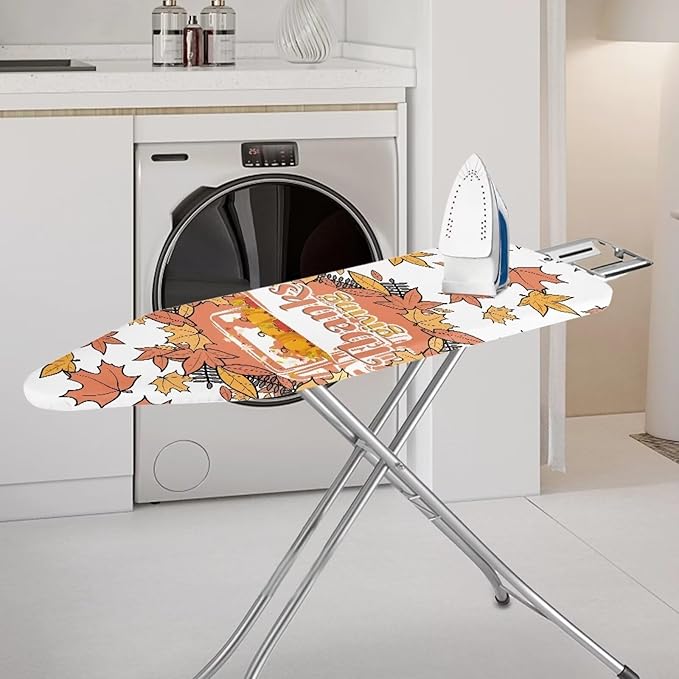 Maple Leaf Ironing Board Cover and Pad Stain Resistant Thick Thanksgiving