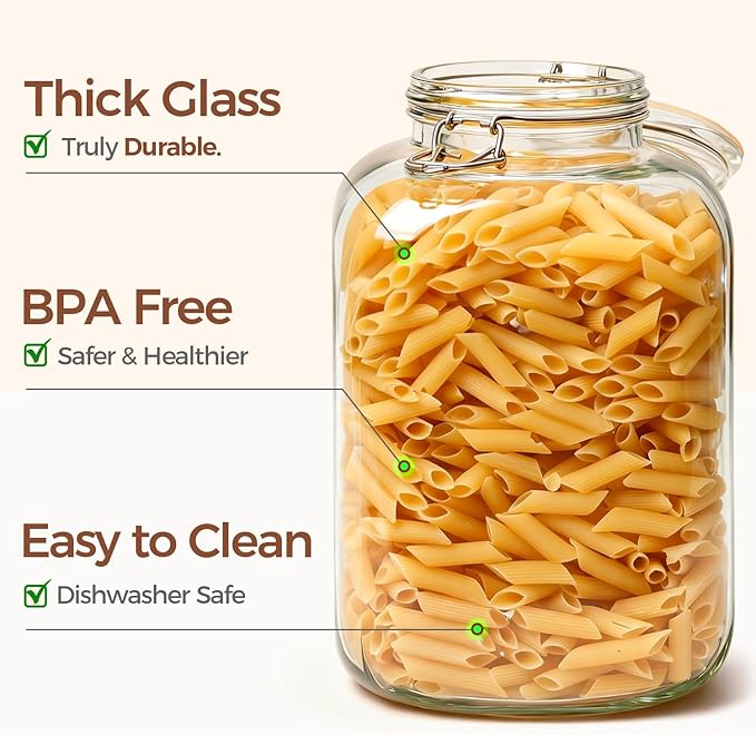 ComSaf 1.1 Gallon Glass Jar